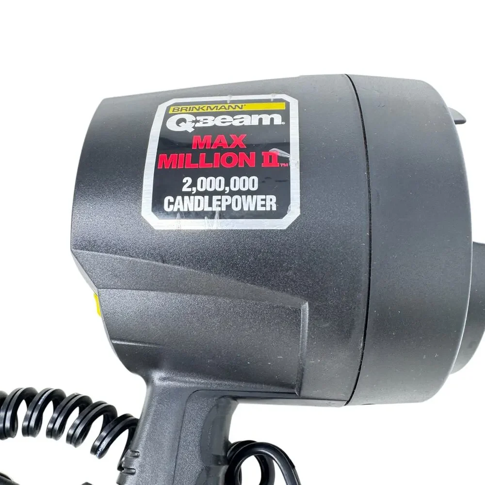 Brinkmann Qbeam‎ Max Million II 2 Million Maxpower Spotlight with 12V DC Adapter
